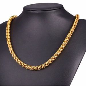 9MM New 18K gold plated necklace